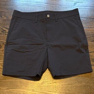 7” CRZ YOGA Men's Black Flat Front Performance Shorts